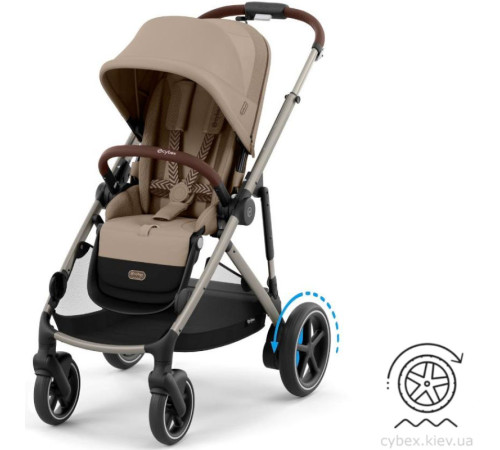 cybex Коляска с электроприводом e-gazelle s almond beige