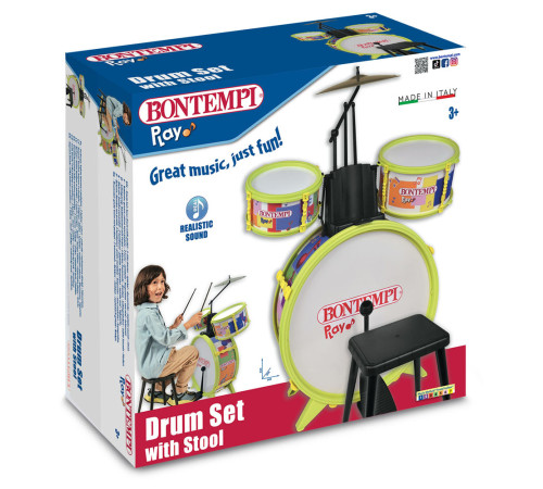 bontempi 514507 set de tobe cu scaun și 2 bețe