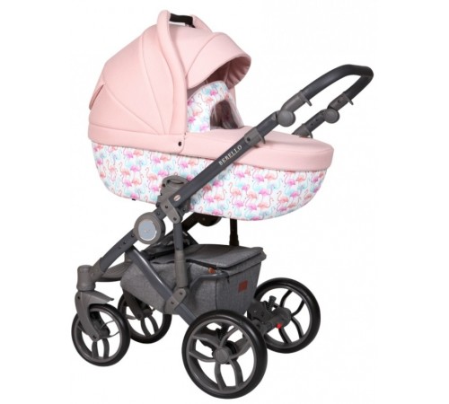 Baby Merc Коляска 2-в-1 Bebello B/169A фламинго/серый baby merc Коляска 2-в-1 bebello b/169a фламинго/серый