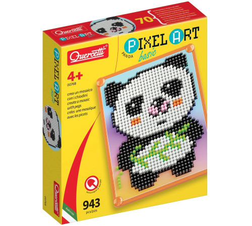 quercetti 768  Мозайка "basic panda"