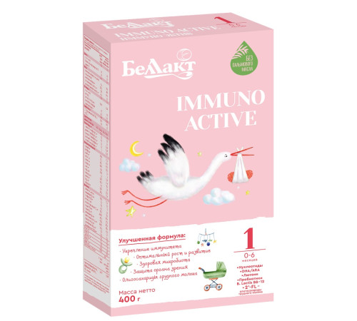 Сухая молочная смесь Беллакт immuno active 1 (0-6 м+) 400 гр.