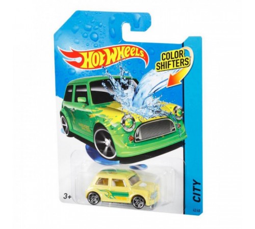 hot wheels bhr15 masina seria "schimba culoarea" in sort.