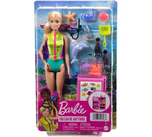 barbie hmh26 papusa "biolog marin" cu accesorii