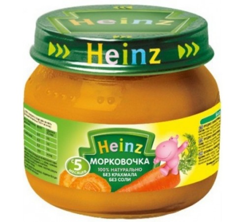 Детское питание в Молдове heinz Пюре Морковочка (5м+) 80 гр.