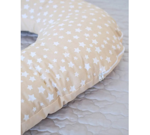 veres 301.15.04 pernă pentru gravide &icirc;n formă de u (140х75 cm.) steluțe\bej