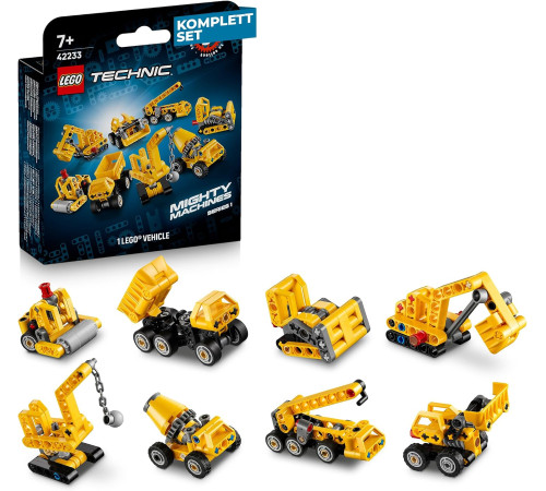 lego technic 42233 constructor "mașini impunătoare" (44 el.)