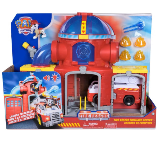  spin master 6073760 Игровой набор "Пожарная станция Маршала. Щенячий патруль"