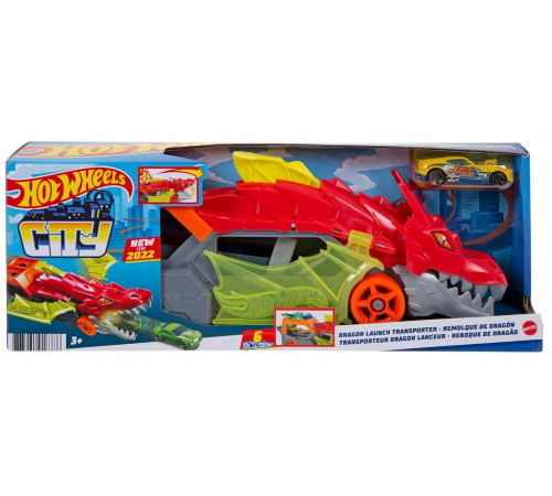 Детский магазин в Кишиневе в Молдове hot wheels gtk42 Грузовик "Разъяренный дракон" с хранилищем для машинок