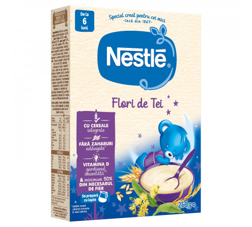 nestle cereale "somn usor" cu flori de tei fara lapte 250 gr. (6 m+)