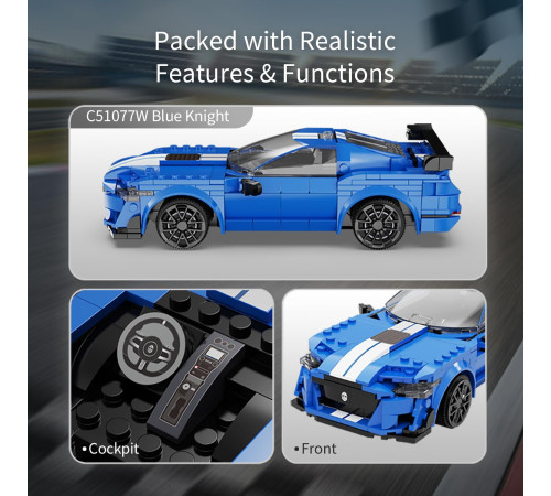cada c51077w Машина на радиоуправлении "blue knight" (325 дет.)