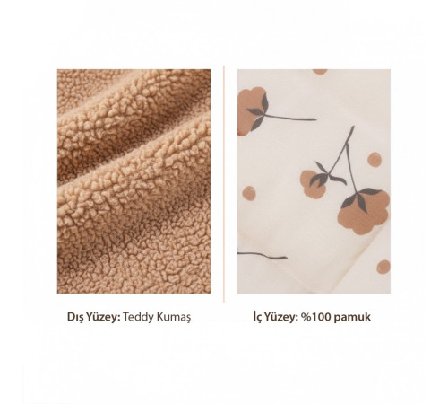 sevi 280-14 cocon pentru nou-născuți "teddy brown"