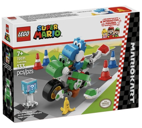 lego super mario 72031 Конструктор mario kart – yoshi bike (133 эл.)
