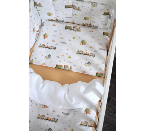 Veres 153.1.18 Постельное бельё "Паровозики" (3 ед.)  veres 153.1.18 Постельное бельё "Паровозики" (3 ед.)