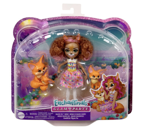 enchantimals hnt60 set de joacă “familia vulpiță fennec filigree“