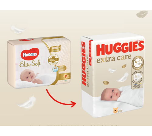 huggies extra care 4 (8-16 kg.) 60 buc.