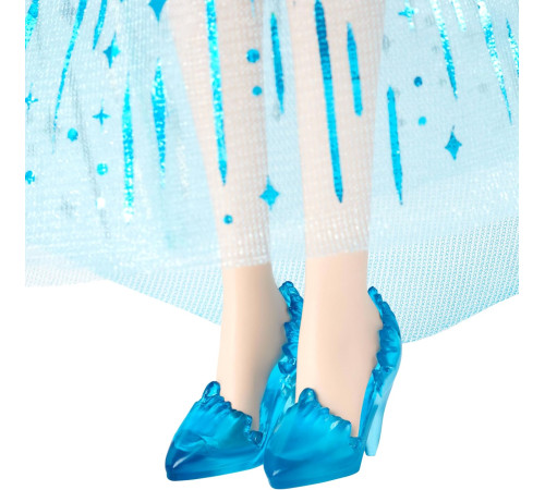 disney princess jlj07 păpușă muzicală frozen elsa "strălucirea puterii de gheață" (30 cm)