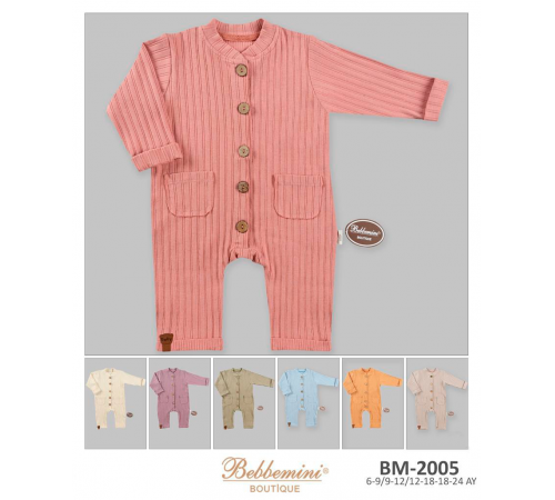 Детская одежда в Молдове bebbemini bm-2005 Комбинезон (6/9/12/18 мес.) в асс.