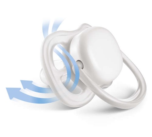 avent scf344/20 suzera din silicon ultra air (0-6 m.) 2 buc.