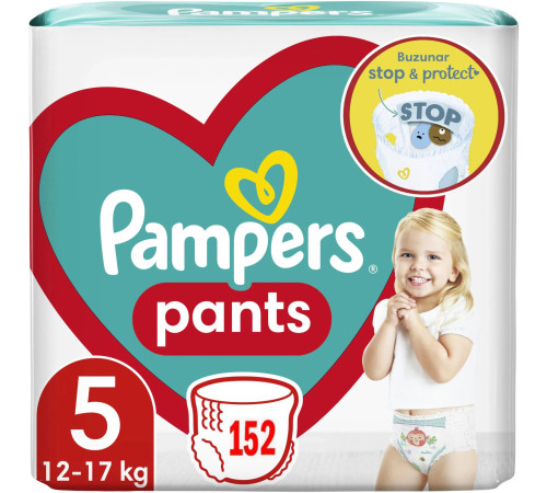 pampers pants 5 (12-17 kg. ) 152 buc.