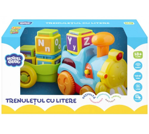  noriel  int7670 jucărie interactivă "trenulet cu litere" (ro)