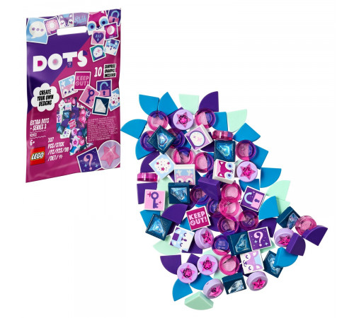 lego dots 41921 elemente suplimentare dots 3 (107 el.)
