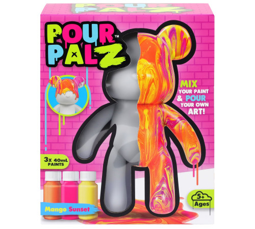  pour palz gsg08663 set creativ "paint bear-mango magic"