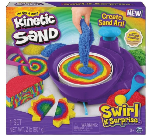  kinetic sand 6063931 Кинетический песок "Вихрь и сюрприз"