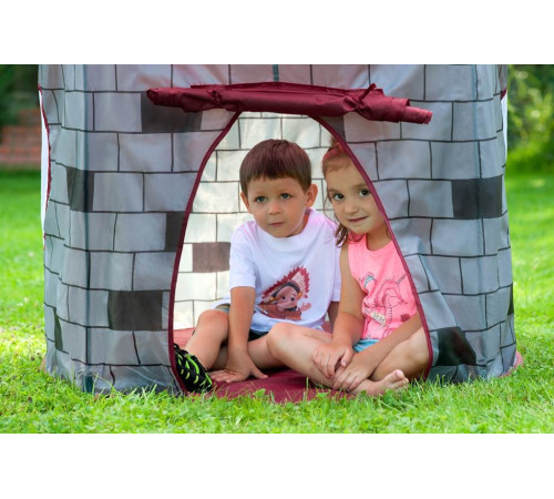 baby mix 46223 Детская палатка "Замок" серый