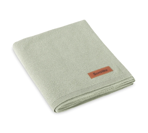 sensillo-43440 păturică tricotată din bambus "bamboo" (80х100 см) oliv