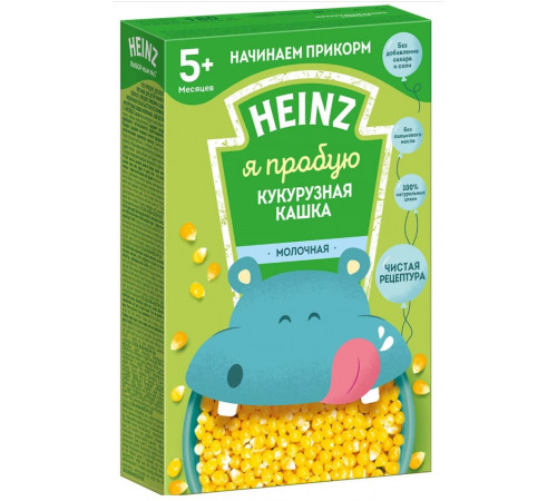  heinz Каша "Я пробую" молочная кукурузная (5 м+) 180 гр.