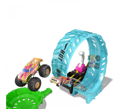 hot wheels hbn02 set de joc "monster trucks: glow in the dark"