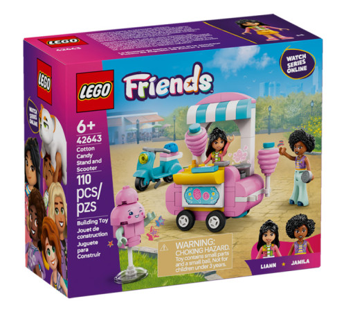  lego friends 42643 constructor "suport de vată de zahăr și scuter" (110 el.)