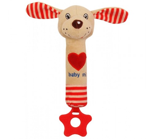  baby mix stk-17514d Погремушка плюш Собачка