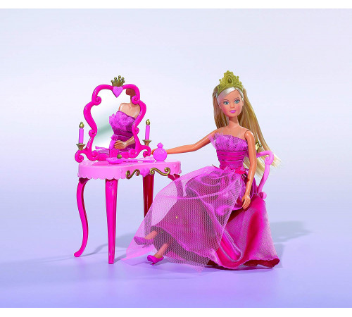 simba 5733197 Игровой набор "Кукла Стеффи со столиком и аксессуарами" (асс.)