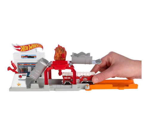 hot wheels fjn34 set de joacă pliabil cu o mașină (în sort)