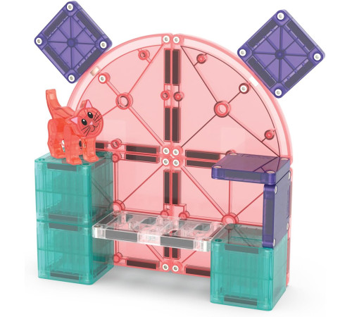 magna-tiles 252013ctmt Магнитный конструктор "Кошачий домик" (13 дет.)