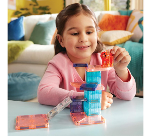 magna-tiles 252013ctmt Магнитный конструктор "Кошачий домик" (13 дет.)