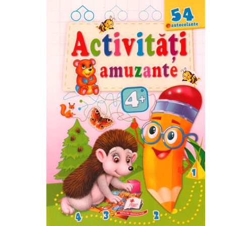  Весёлые занятия "Ёж" 54 наклеек (ro)