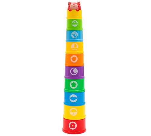 baby mix 46287 Музыкальная пирамидка с погремушкой