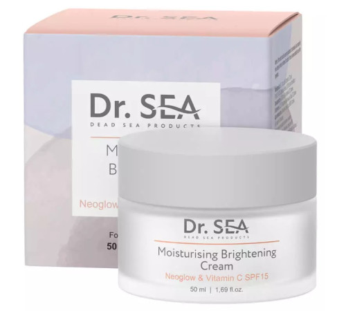  dr.sea Увлажняющий осветляющий крем с комплексом neoglow и Витамином c spf15 (50 мл) 020660