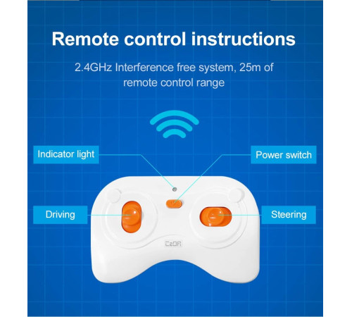 cada c51077w Машина на радиоуправлении "blue knight" (325 дет.)