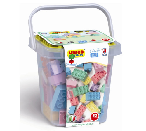 Детский магазин в Кишиневе в Молдове androni 8504-00sc Конструктор в ведре unicoplus (60 шт.)