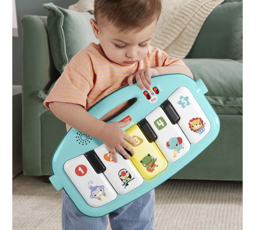 fisher-price hwy58 Игровой коврик "Нажми и играй" с технологией smart stages