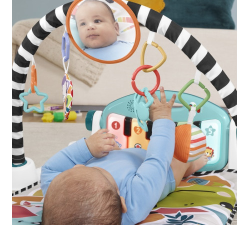 fisher-price hwy58 Игровой коврик "Нажми и играй" с технологией smart stages