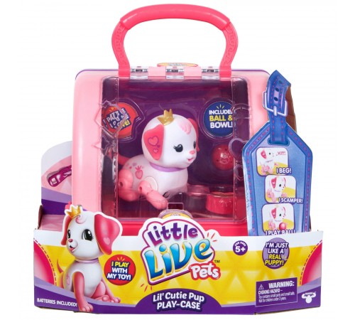 Little Live Pets 28493 Интерактивный щенок "Lil 'Cutie Pups" в переноске little live pets 28493 Интерактивный щенок "lil 'cutie pups" в переноске