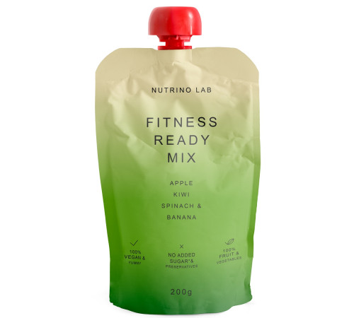nutrino lab piure "fitness ready mix" măr-kiwi-spanac-banana (200 gr.)