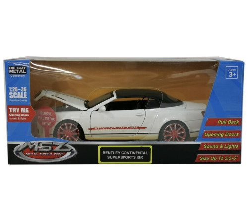 msz 68313 Металлическая модель “bentley continental supersports” 1:32