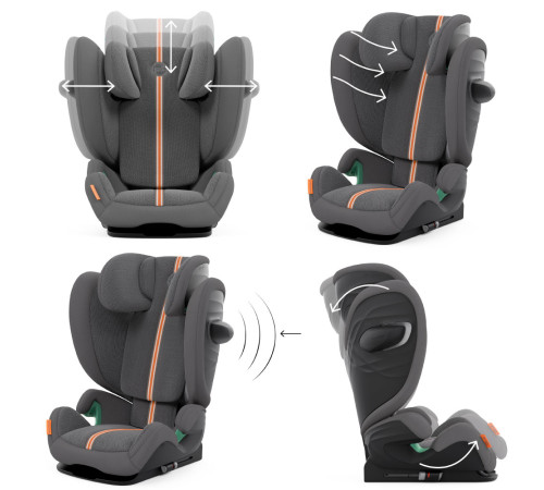 cybex scaun auto solution g i-fix plus lava grey