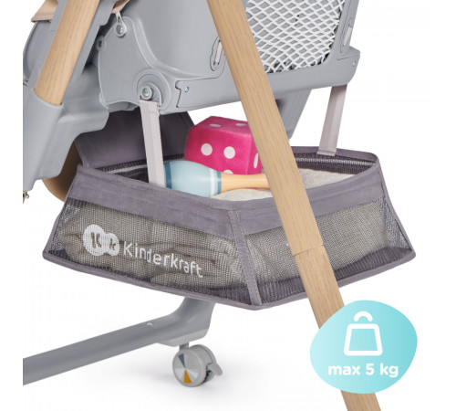 kinderkraft scaun pentru copii 2-in-1 lastree gri