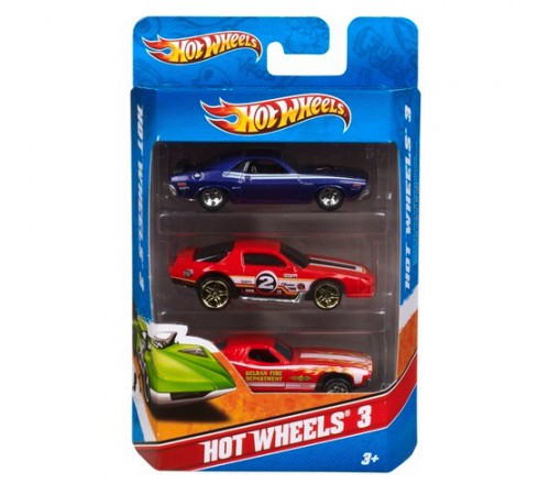 hot wheels k5904 Набор базовых машин (3 шт.)  в ассорт.